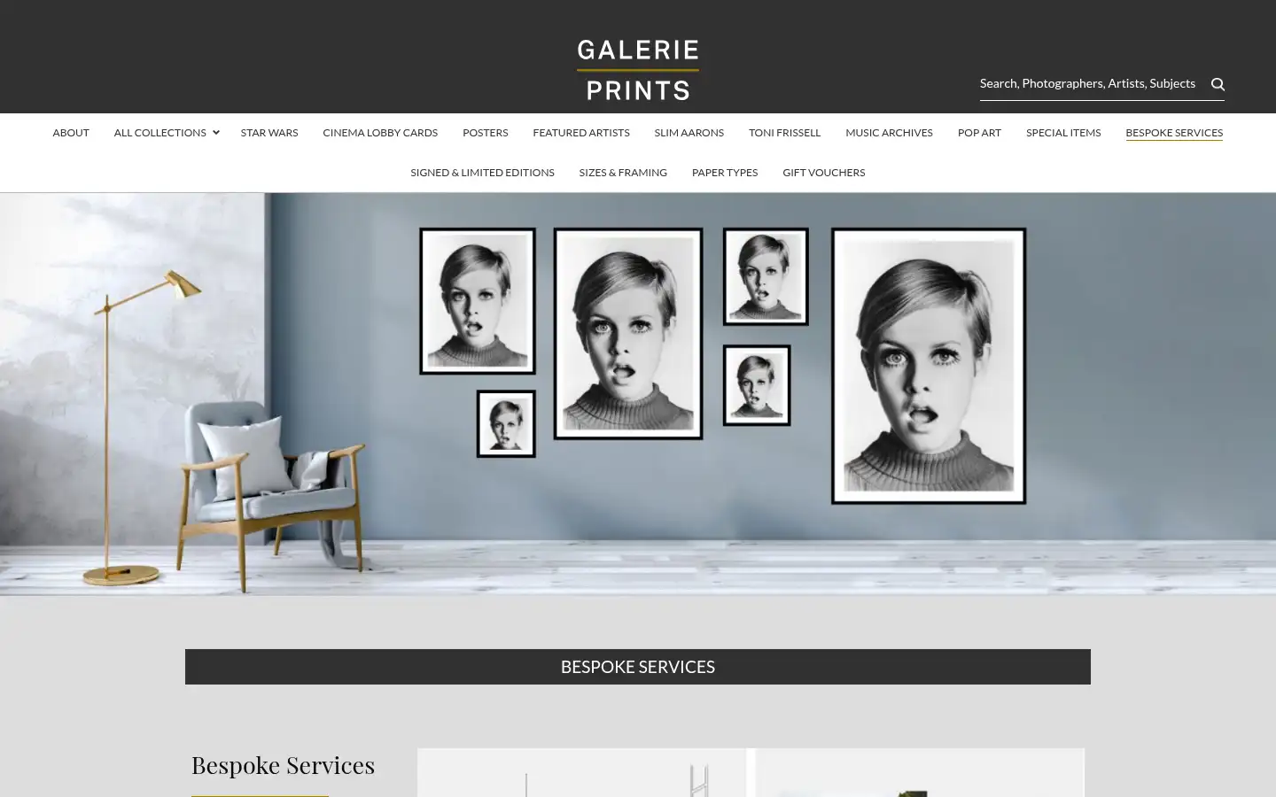 Screenshot of galerieprints.com