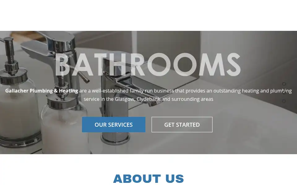 Screenshot of gallacherplumbing.com