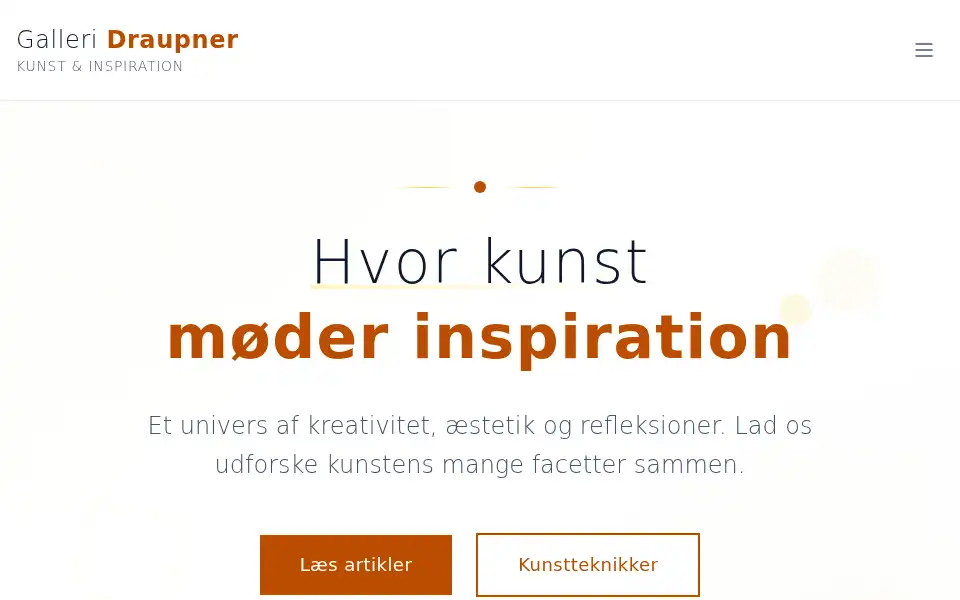 Screenshot of galleri-draupner.dk