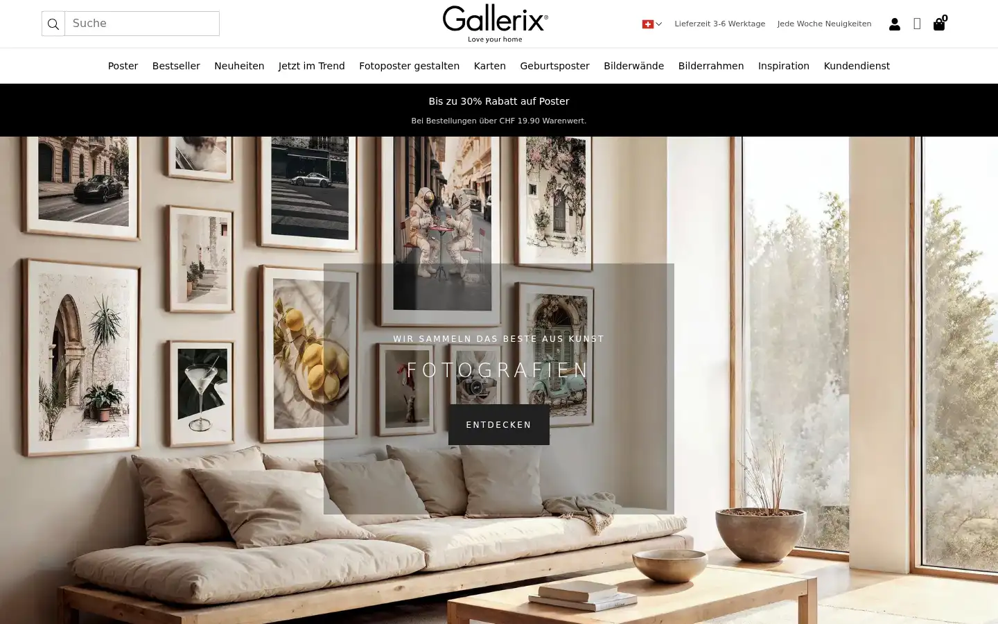 Screenshot of gallerix.ch