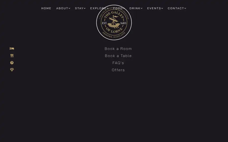 Screenshot of galleyoflorne.co.uk