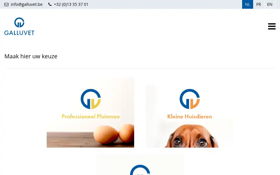 Screenshot of galluvet.be