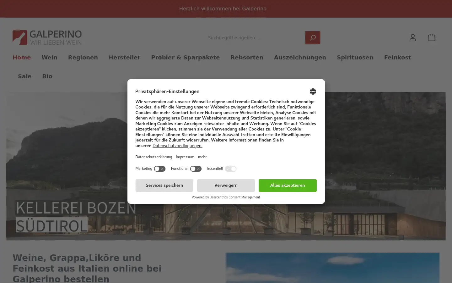 Screenshot of galperino.de