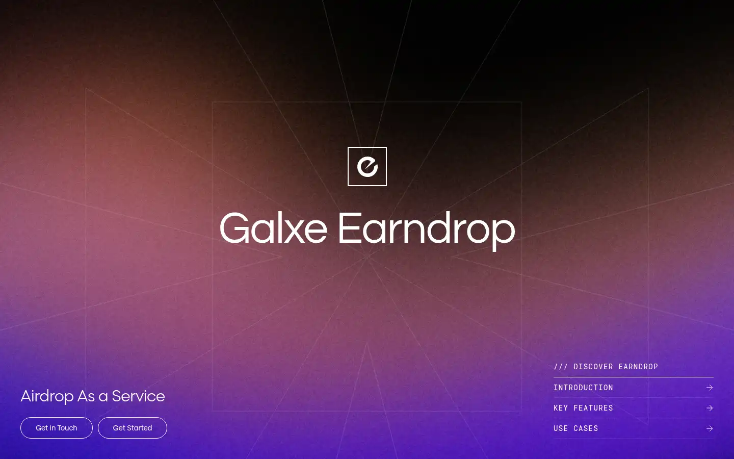 Screenshot of galxe.com