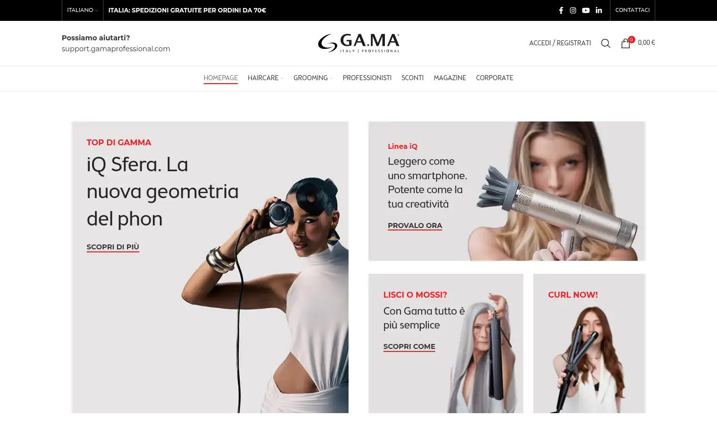 Screenshot of gamaprofessional.com