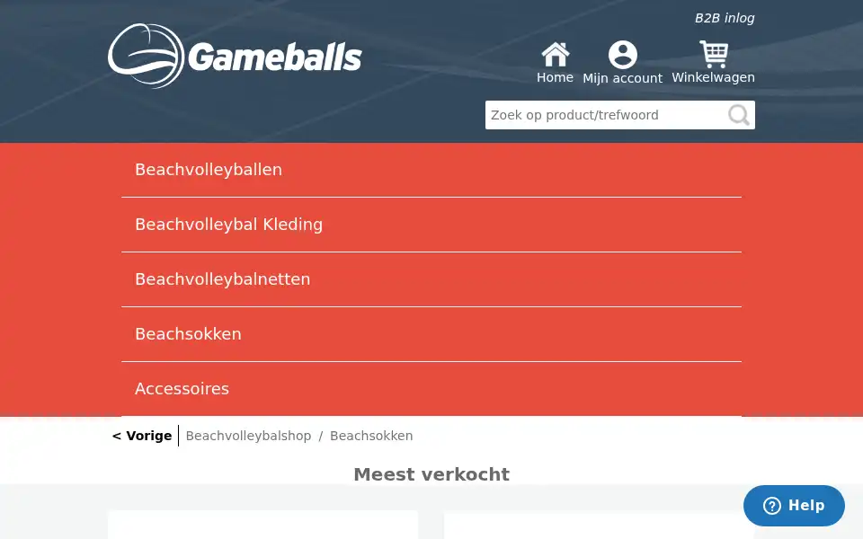 Screenshot of gameballs.be