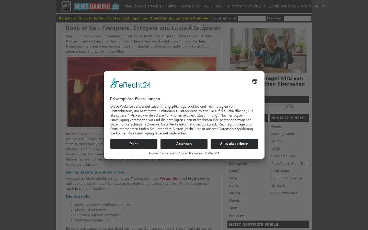 Screenshot of gamecollectorsparadise.de