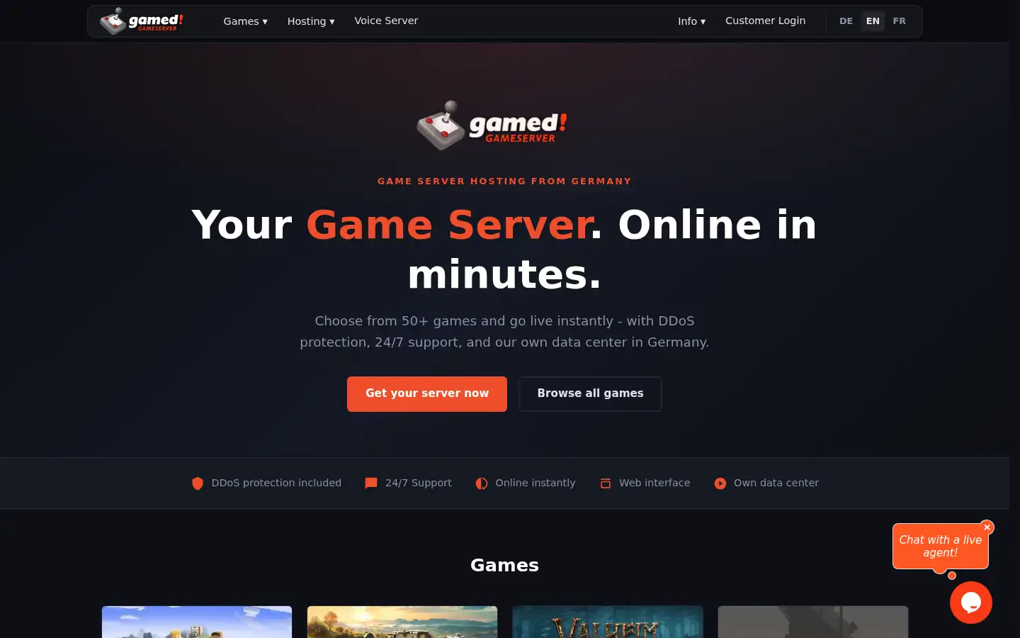 Screenshot of gamed.de