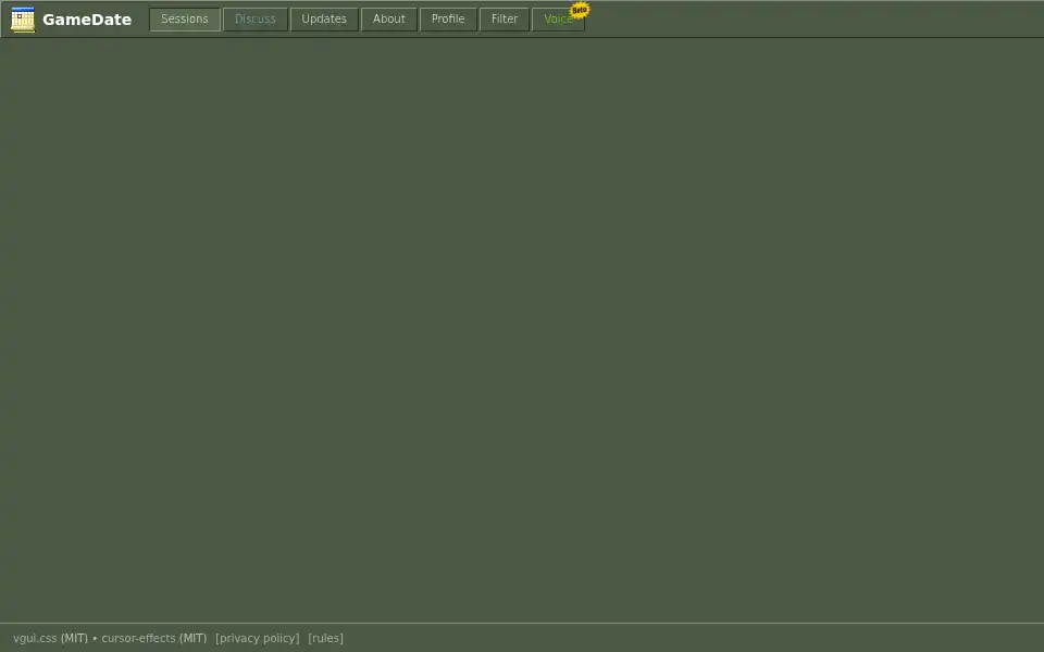 Screenshot of gamedate.org