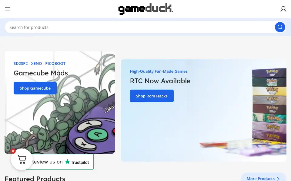 Screenshot of gameduck.co.uk