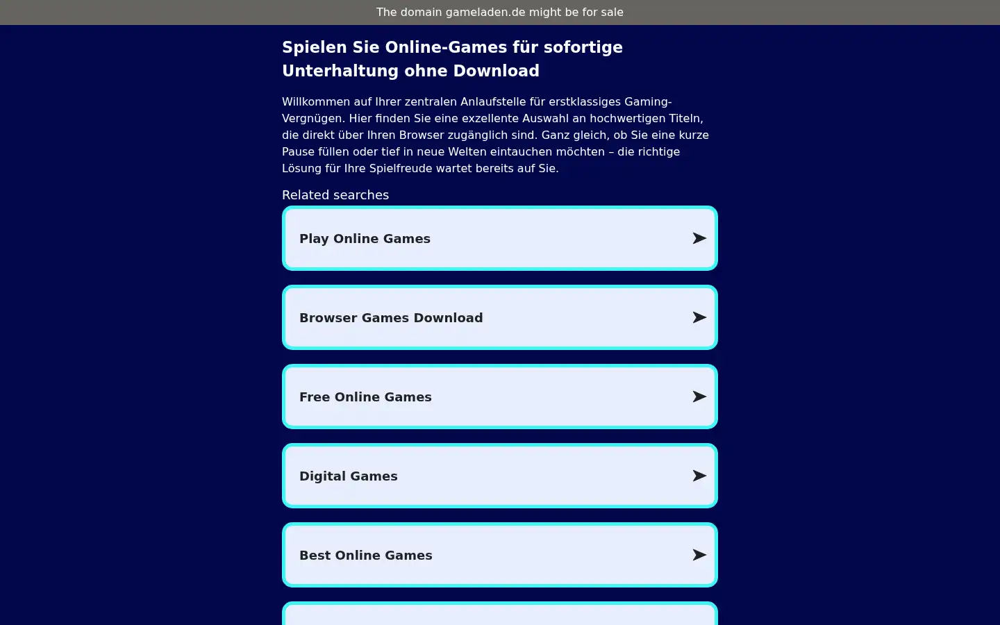 Screenshot of gameladen.de