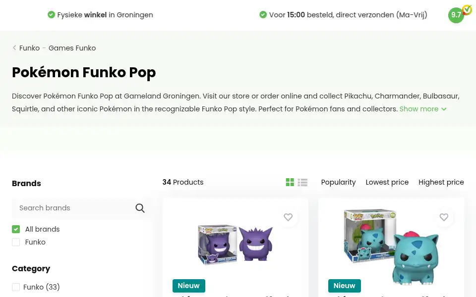 Screenshot of gameland-groningen.nl