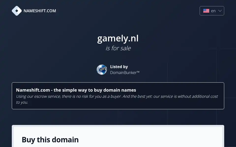 Screenshot of gamely.nl
