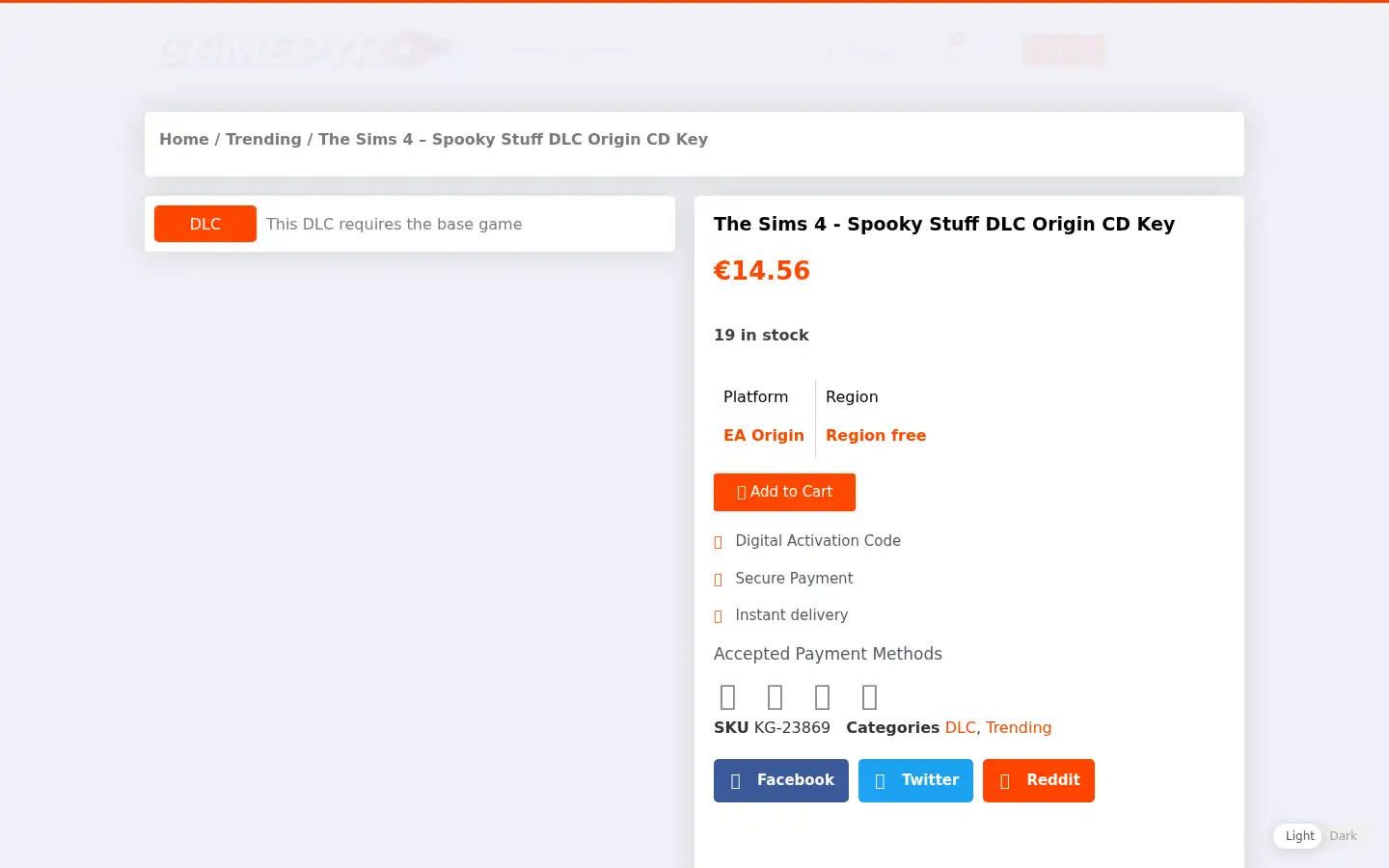 Screenshot of gamepyro.com