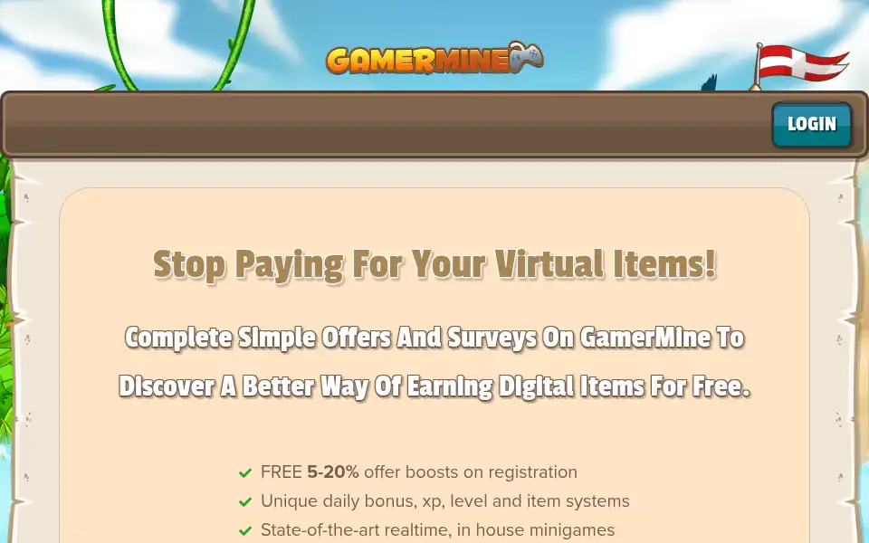Screenshot of gamermine.com