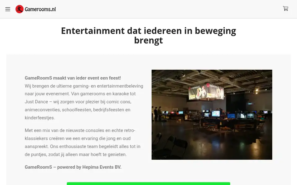 Screenshot of gamerooms.nl