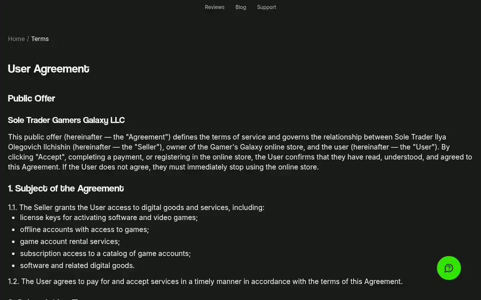 Screenshot of gamers-galaxy.com