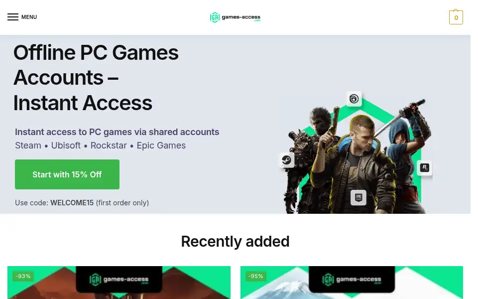 Screenshot of games-access.com