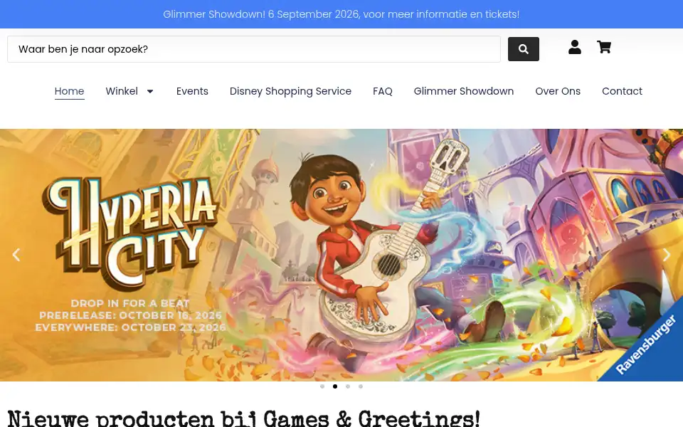 Screenshot of games-greetings.nl