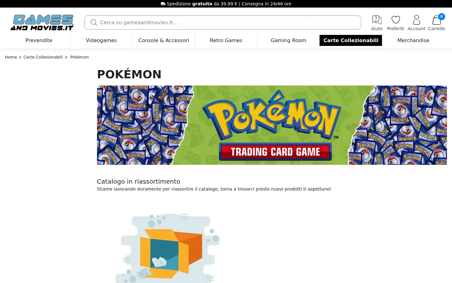Screenshot of gamesandmovies.it