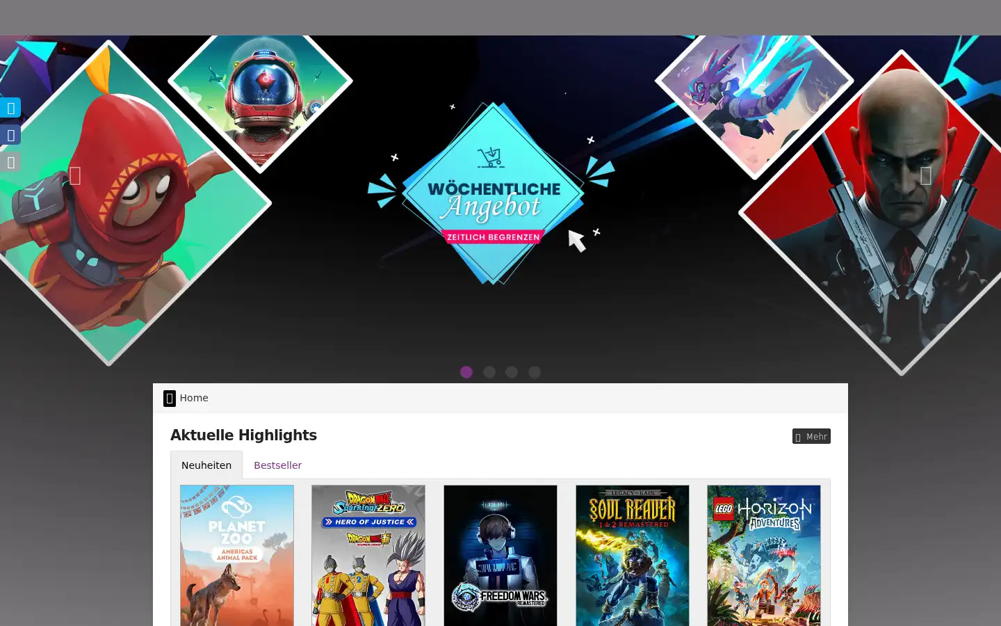 Screenshot of gamesload.de