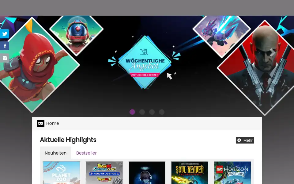 Screenshot of gamesload.eu