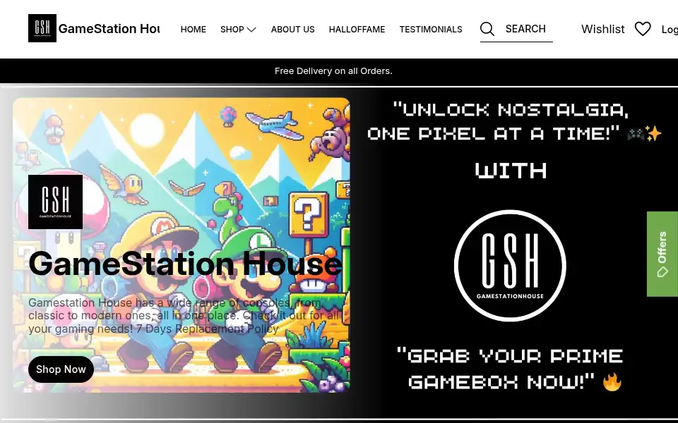 Screenshot of gamestationhouse.com