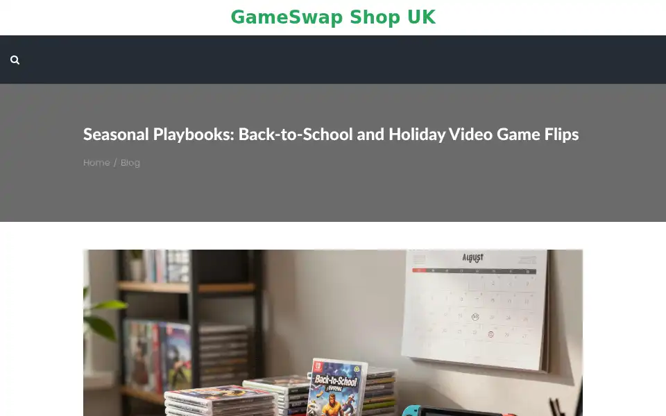 Screenshot of gameswapshopuk.com