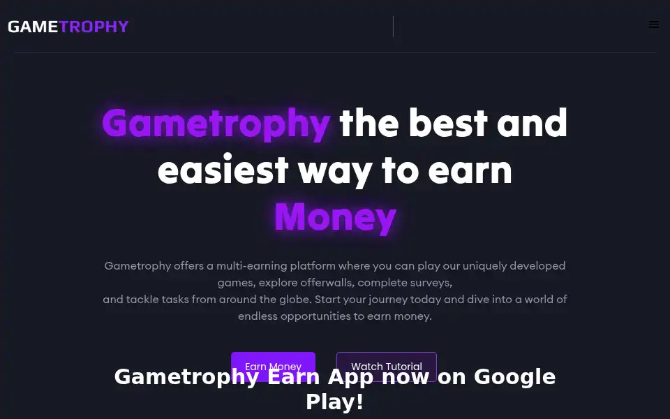 Screenshot of gametrophy.de