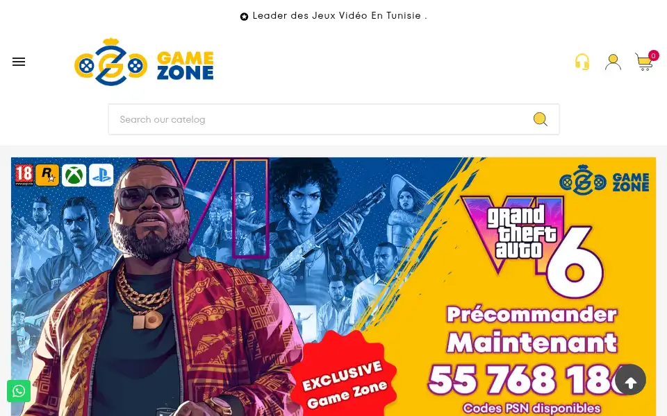 Screenshot of gamezone.tn