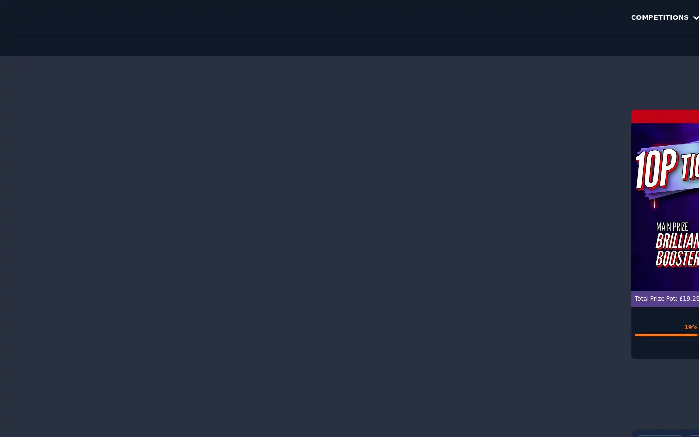Screenshot of gaminggiveaways.co.uk