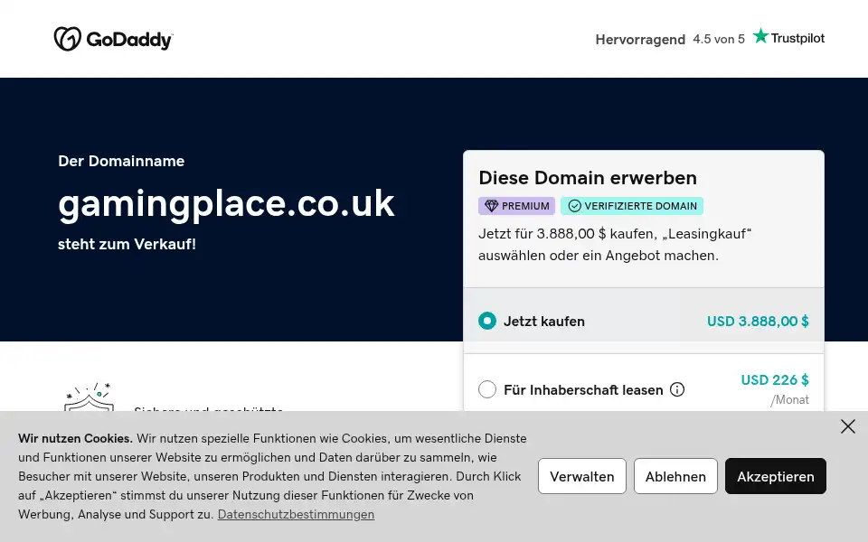 Screenshot of gamingplace.co.uk
