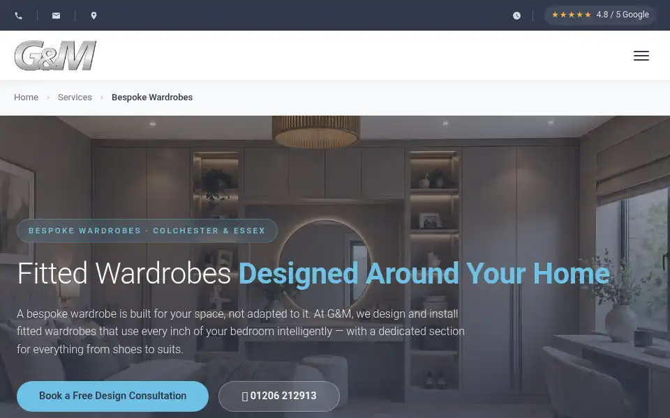 Screenshot of gandmltd.co.uk