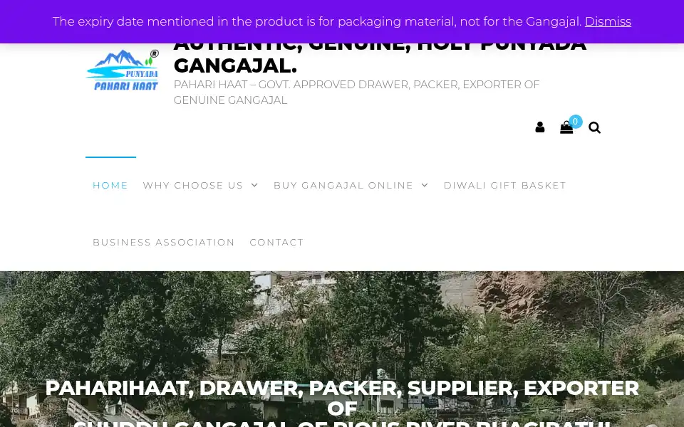 Screenshot of gangajal.online