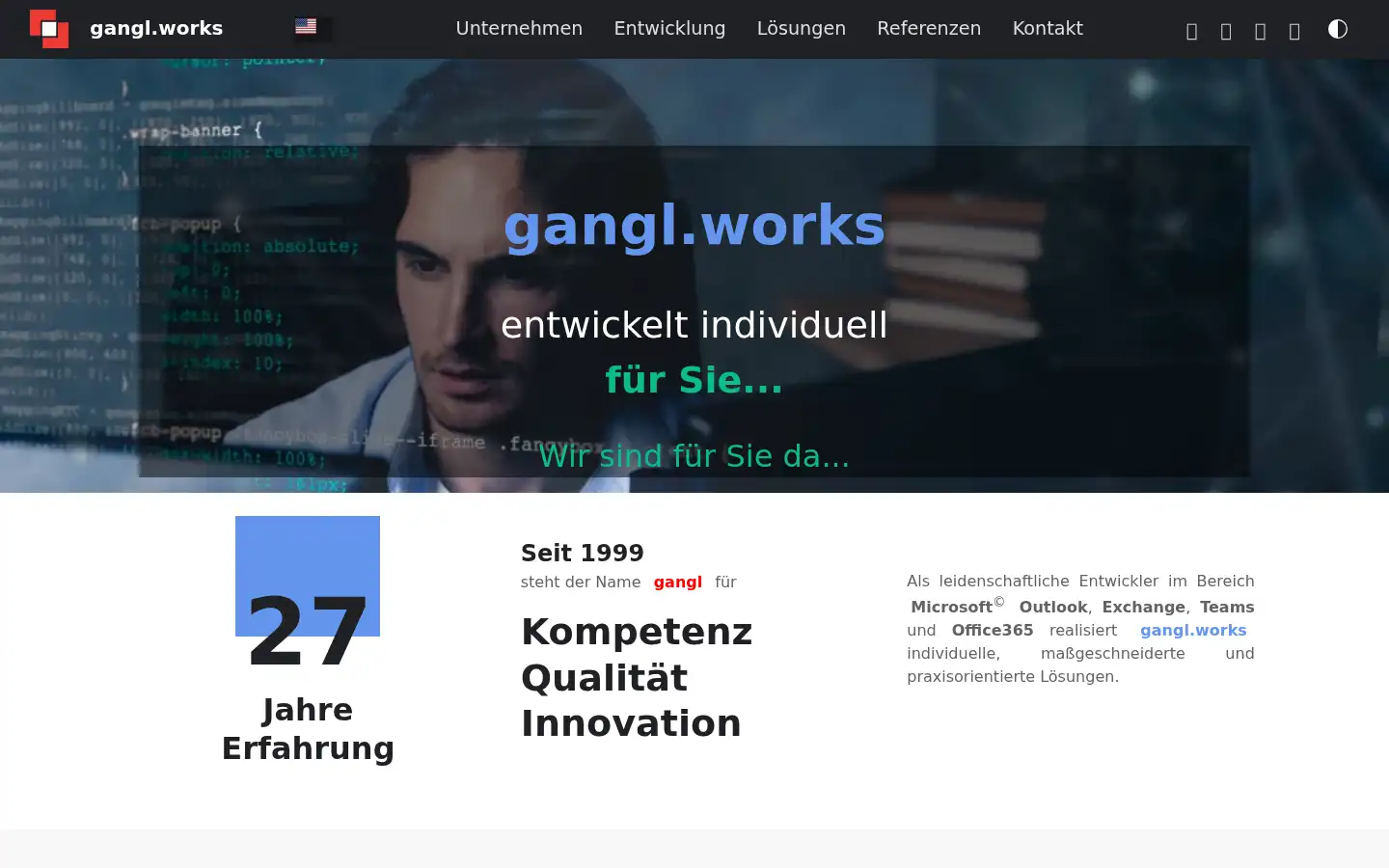 Screenshot of gangl.works