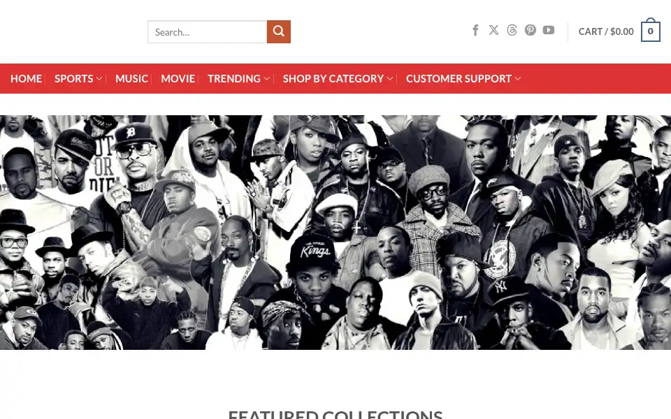 Screenshot of gangstarap80s.com