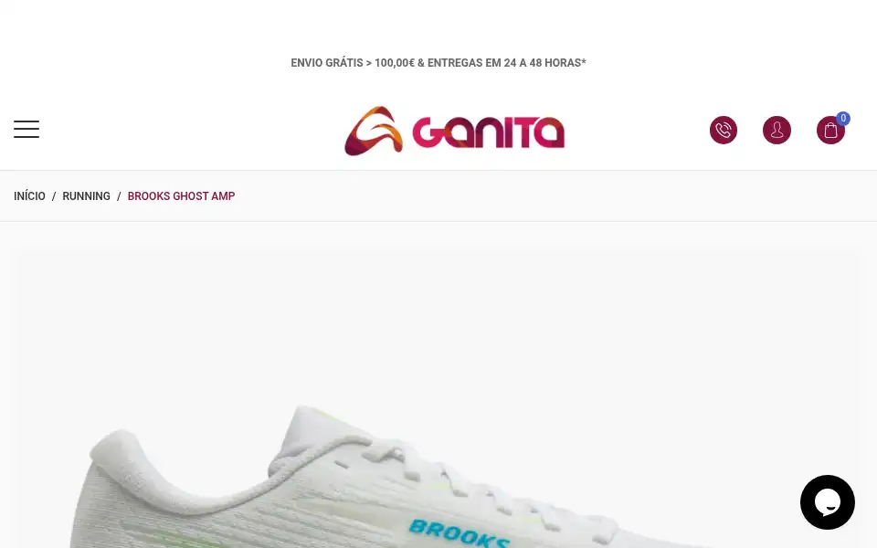Screenshot of ganita.pt