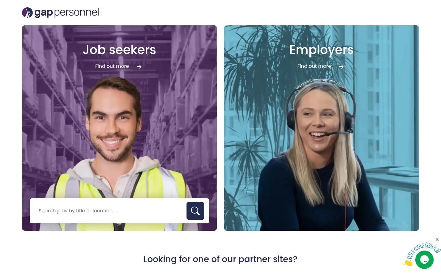 Screenshot of gap-personnel.com