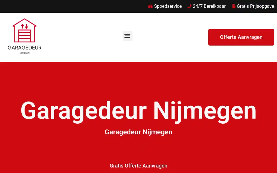 Screenshot of garagedeurnijmegen.com