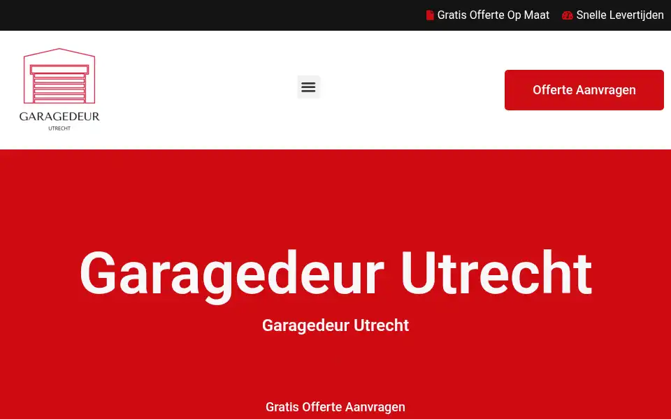 Screenshot of garagedeurutrecht.com
