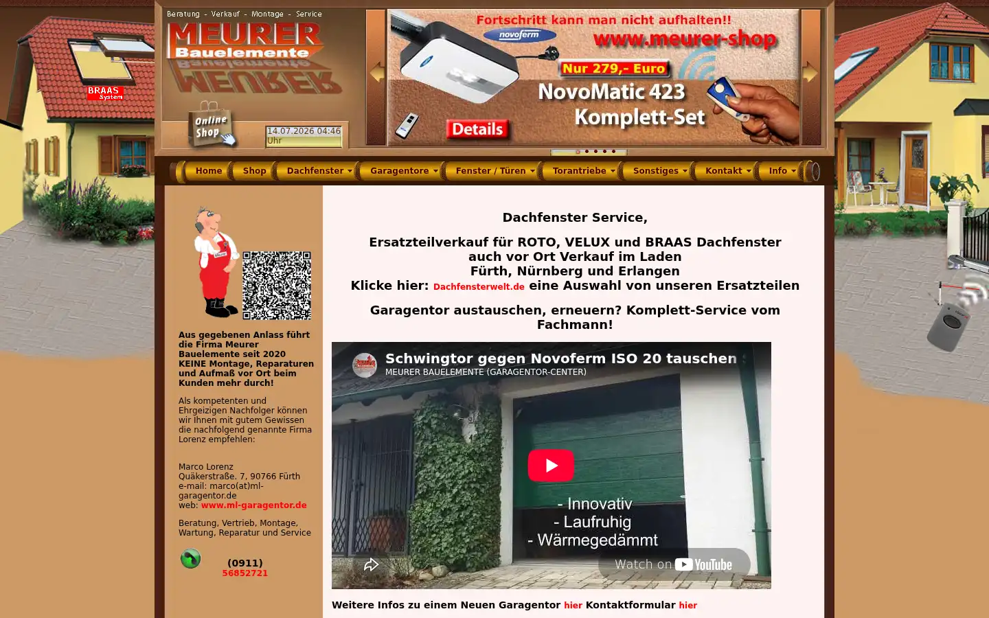 Screenshot of garagentor-center.de