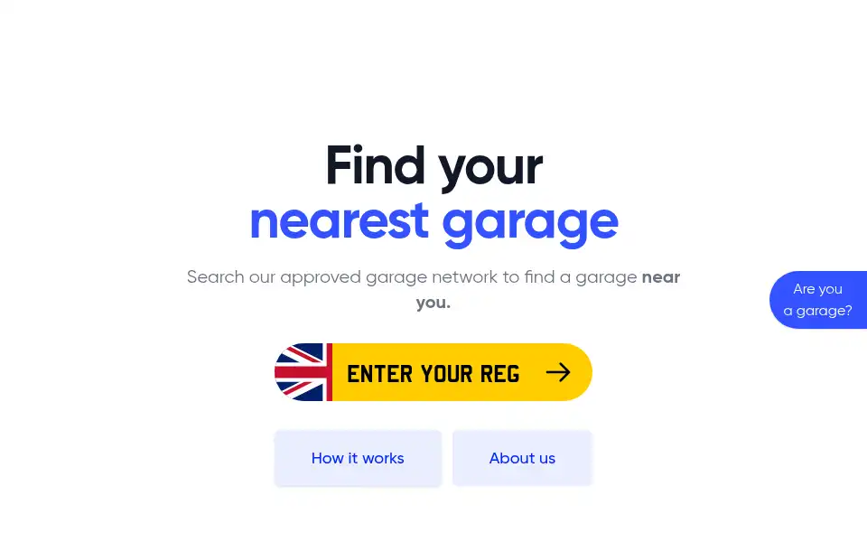 Screenshot of garagesnear.me