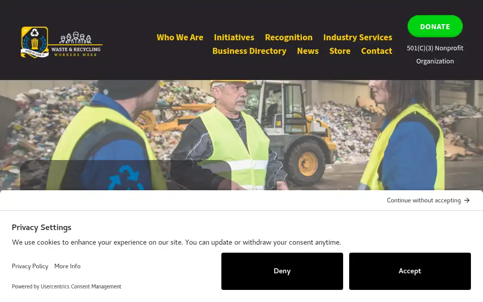 Screenshot of garbagemanday.org