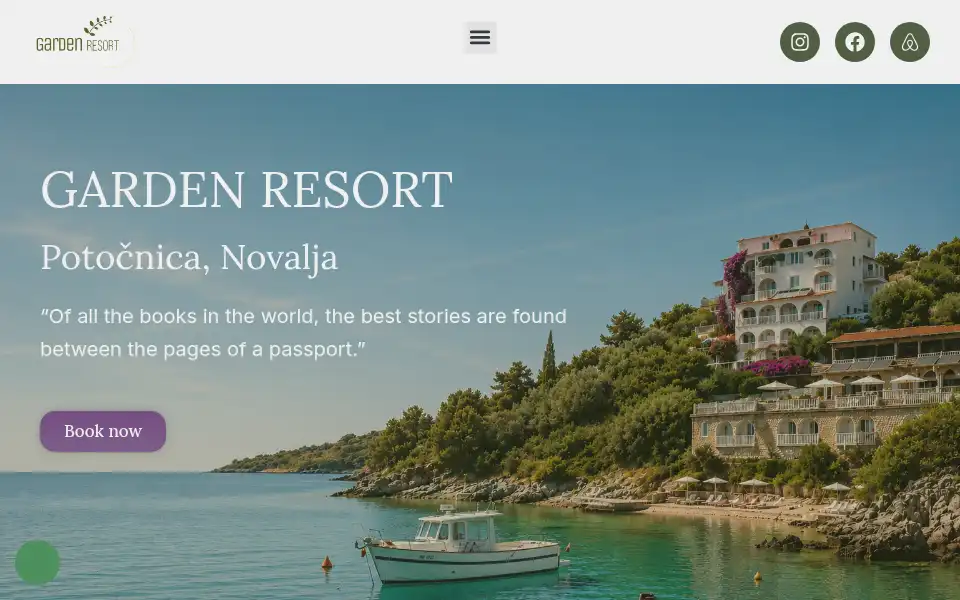 Screenshot of garden-resort.eu