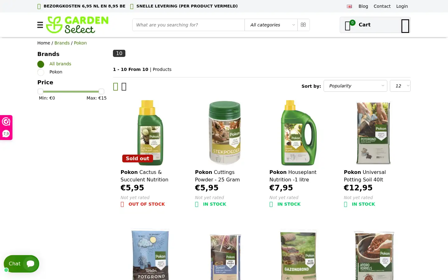 Screenshot of garden-select.com