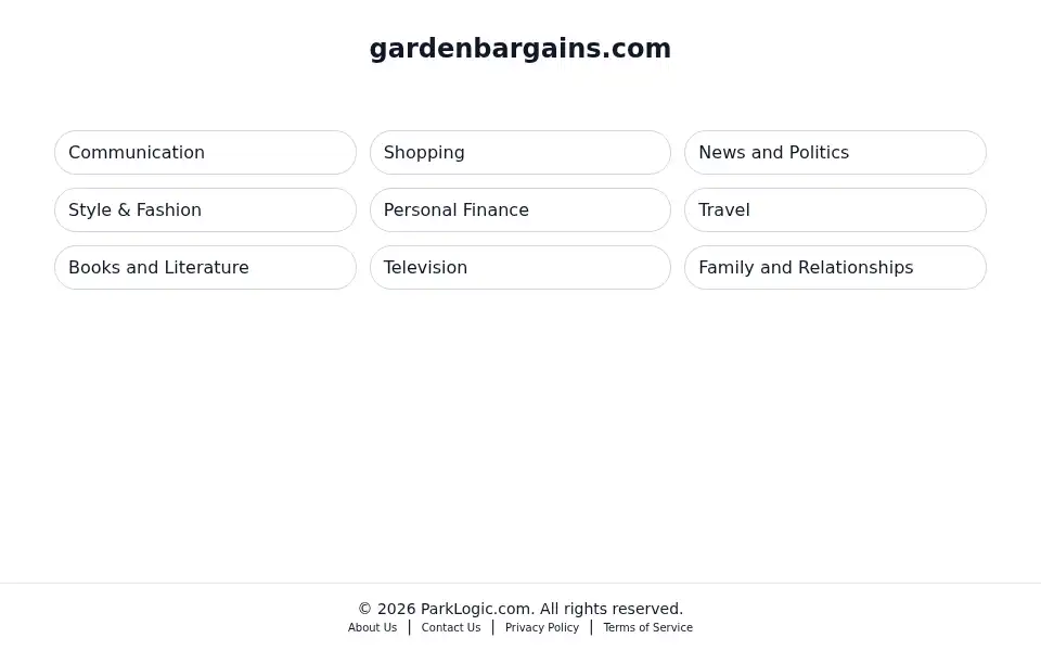Screenshot of gardenbargains.com
