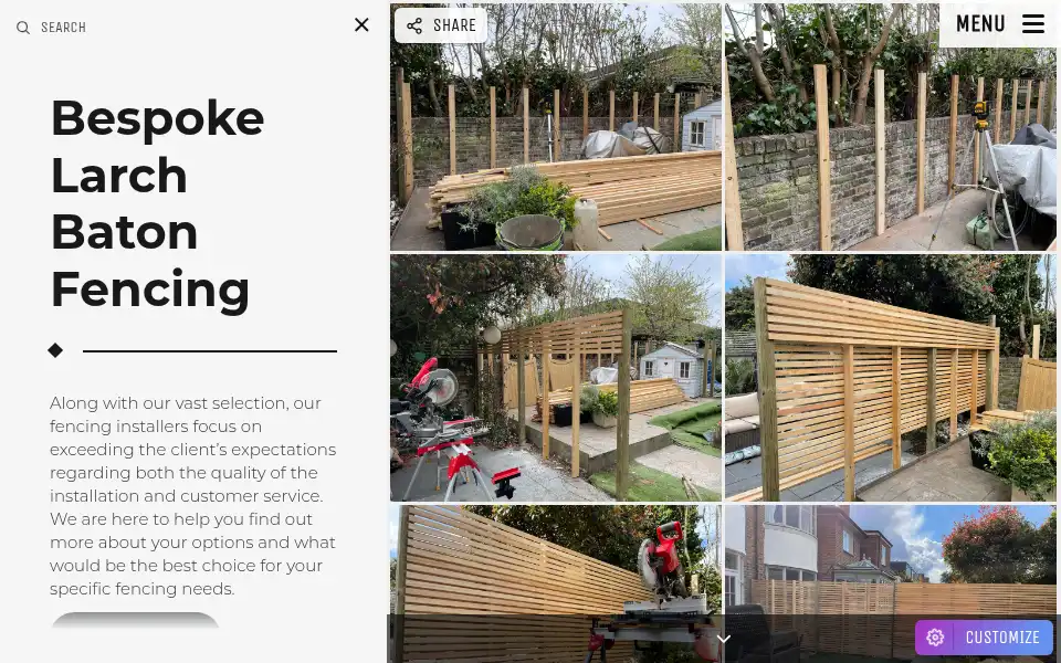 Screenshot of gardenfencinglondon.com