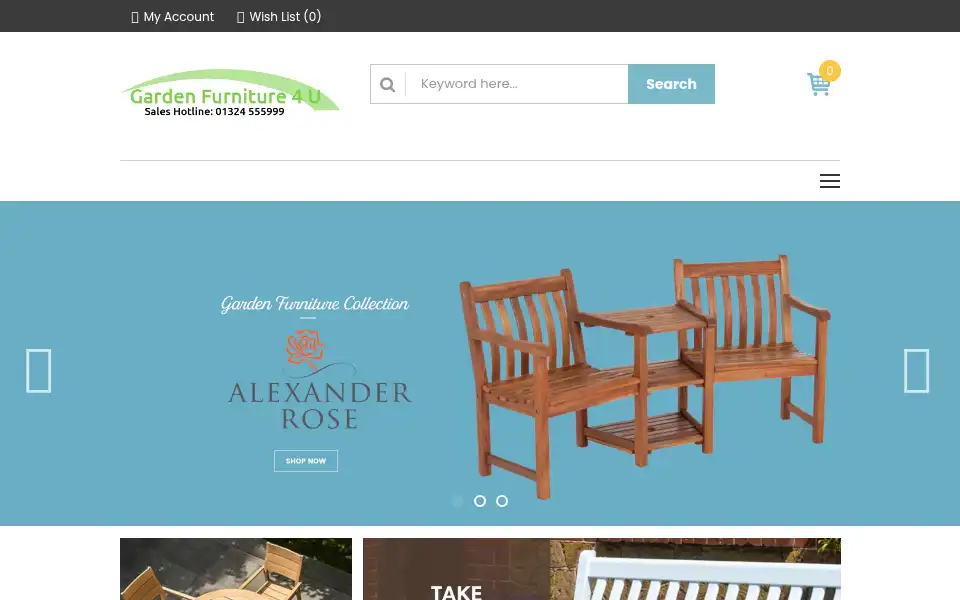 Screenshot of gardenfurniture4u.co.uk