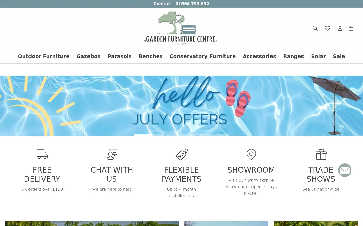 Screenshot of gardenfurniturecentre.co.uk