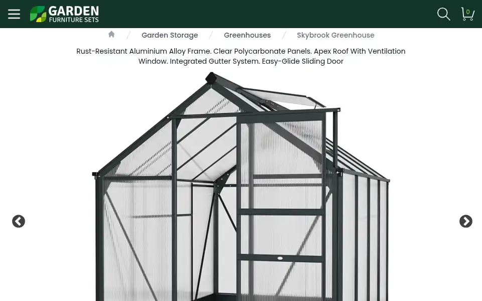 Screenshot of gardenfurnituresets.co.uk